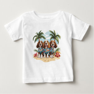 Camisetas hawaianos de Basset Hound