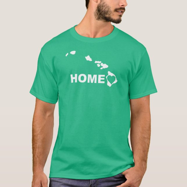 Camisetas Hawaii Hogar Lejos Del Estado (Anverso)