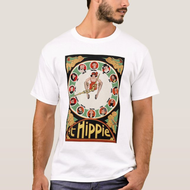 Camisetas hippie de 1920 - 'J Hippie - Amsterdam (Anverso)