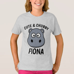 Camisetas HIPPO HIPPOPOTAMUS FIONA, CUTE & CHUBBY