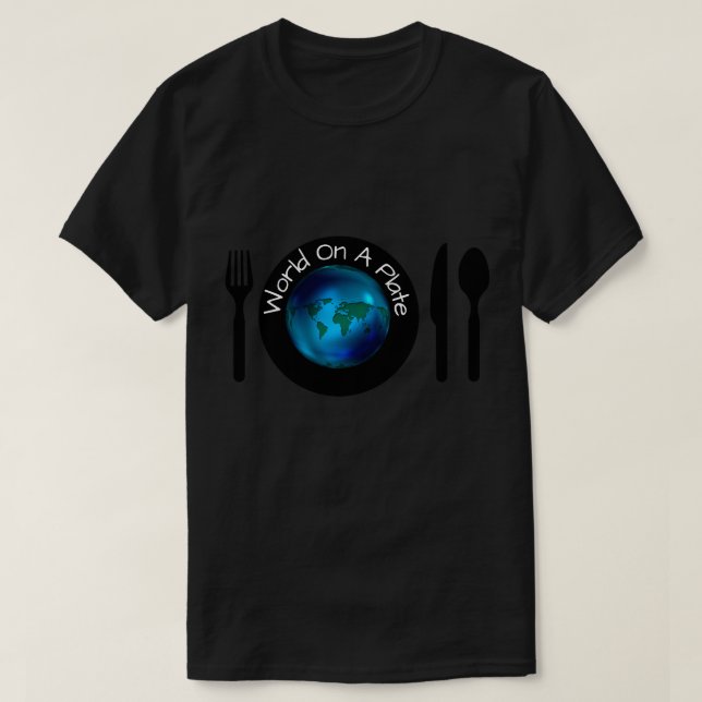 Camisetas Hombres Mujeres S M L XL Mundo En Una Pl (Diseño del anverso)