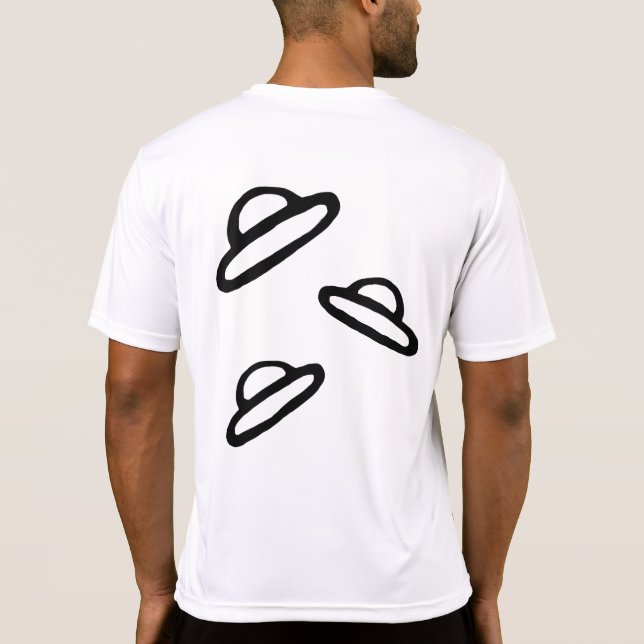 Camisetas Hombres Spaceships (Reverso)