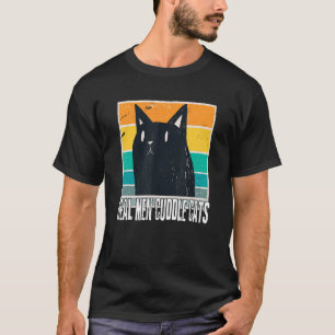 Camisetas Hombres Verdaderos Acarician Gatos   Gen
