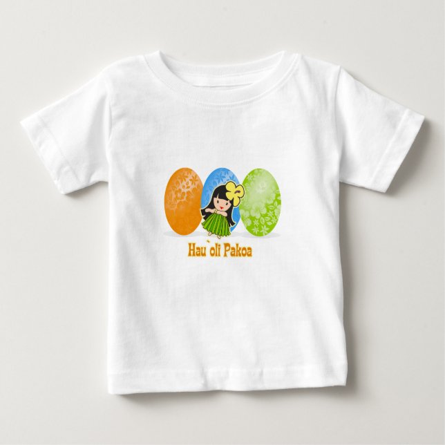 Camisetas Hula Chica Easter Egg para niños (Anverso)
