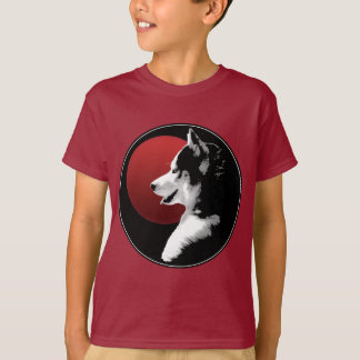 Camisetas Husky Kid Camiseta de perro de trineo Su