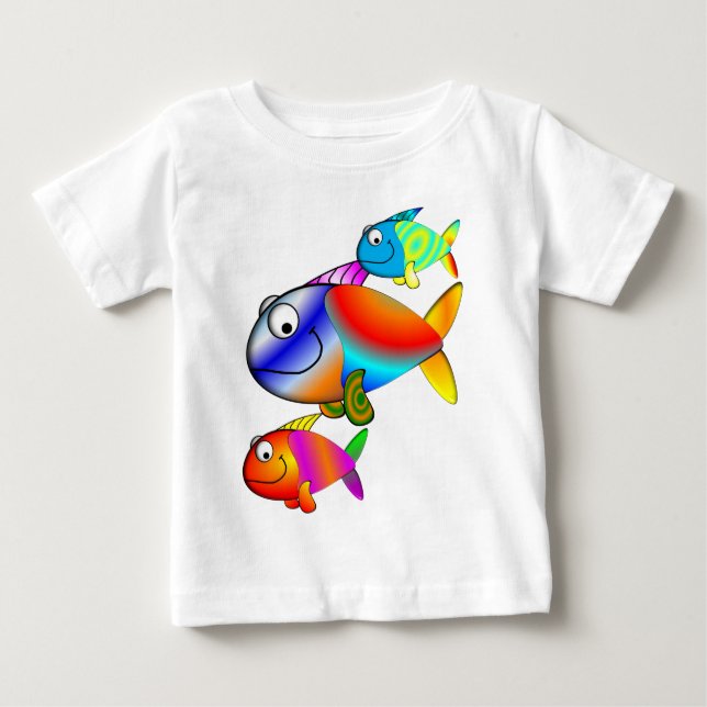 Camisetas "I LOVE FISH" para niños (Anverso)
