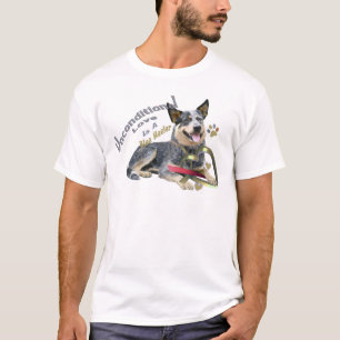 Camisetas incondicionales azules del amor de