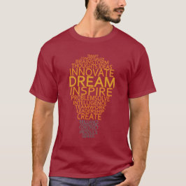 Camisetas inspirador de la bombilla -. elija el