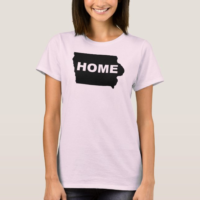Camisetas Iowa Hogar Lejos Del Estado (Anverso)
