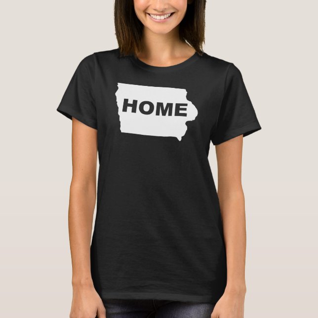 Camisetas Iowa Hogar Lejos Del Estado (Anverso)