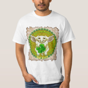 Camisetas irlandesas de personalizado de cerdo vol
