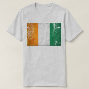 Camisetas irlandesas del trébol de la bandera