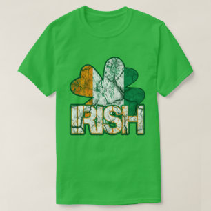Camisetas irlandeses de la bandera de Shamrock (co
