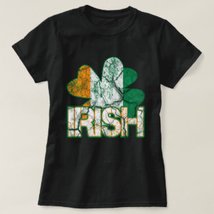Camisetas irlandeses de la bandera de Shamrock (co