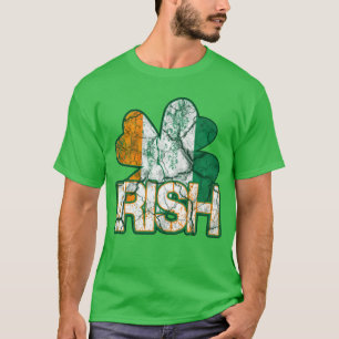 Camisetas irlandeses de la bandera de Shamrock (co
