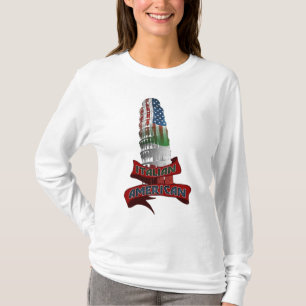 Camisetas italianas americanas de la ascendencia