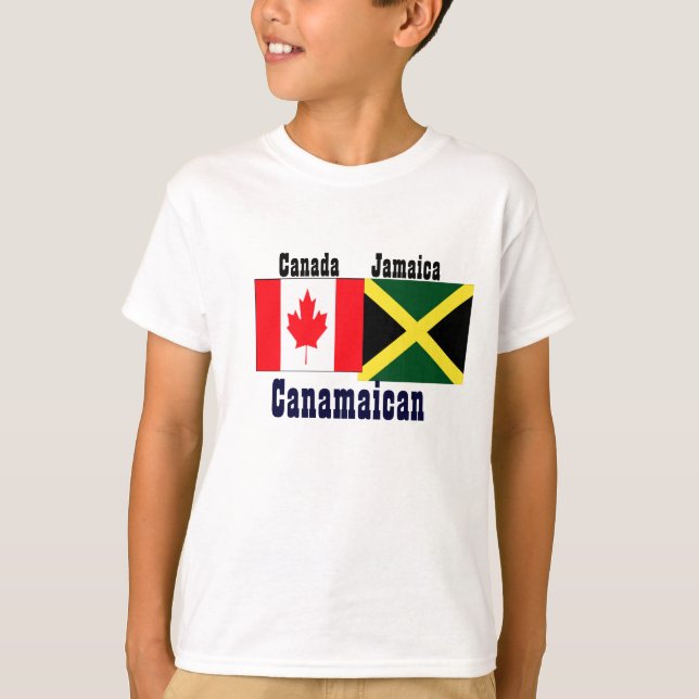 camisetas jamaicanas canadianas-poder de dos raíce (Anverso)