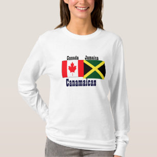 camisetas jamaicanas canadianas-poder de dos raíce