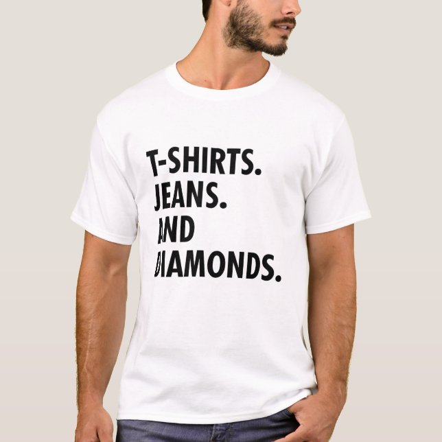 Camisetas Jeans And Diamonds (Anverso)