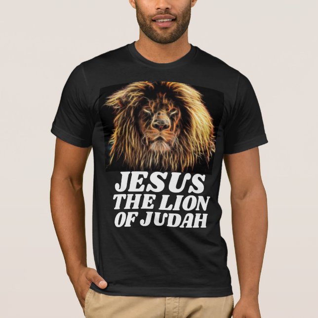 camisetas jewish mesiánico LION OF JUDAH (Anverso)