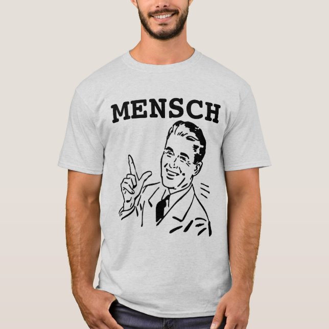 Camisetas judías, camiseta MENSCH (Anverso)