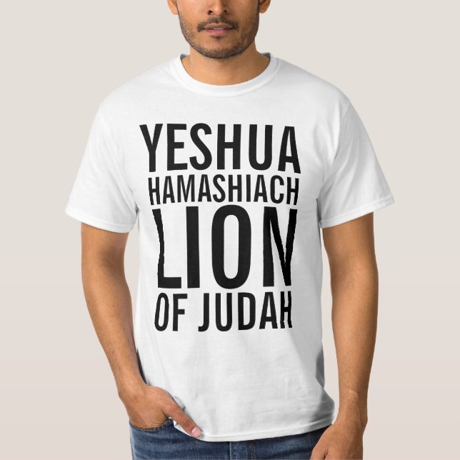 Camisetas JUDÍAS MESSIANAS, LEÓN DE JUDAH (Anverso)