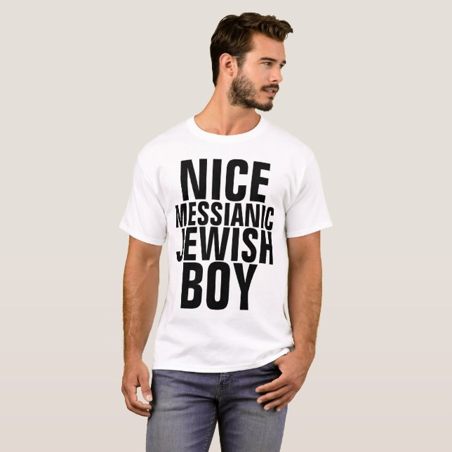 Camisetas JUDÍAS MESSIANAS, NICE JUDÍO (Anverso completo)
