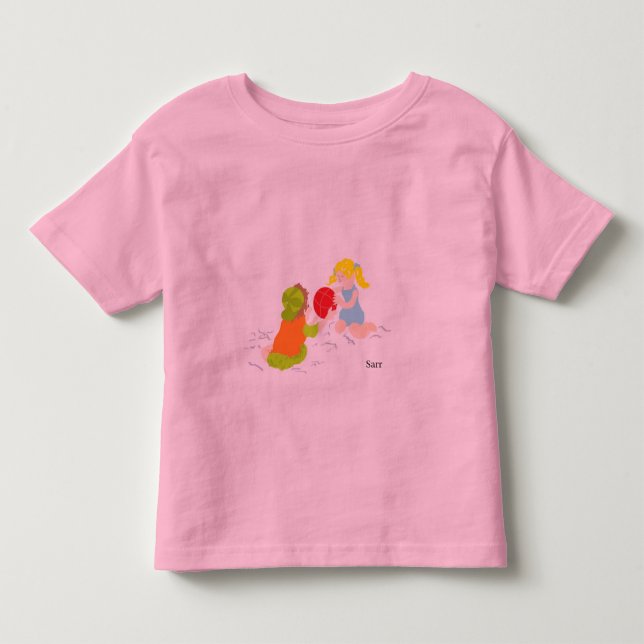 Camisetas : Jugando en la playa (Anverso)
