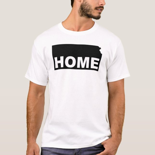 Camisetas Kansas Hogar Lejos Del Estado Tees (Anverso)