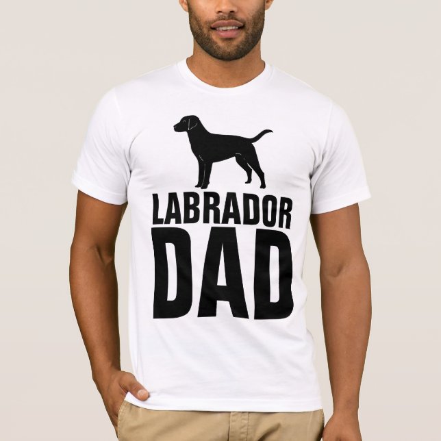 Camisetas LABRADOR RETRIEVER DOG DAD (Anverso)