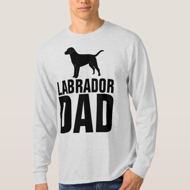 Camisetas LABRADOR RETRIEVER DOG DAD (Anverso)