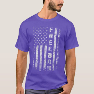 Camisetas Libertad Bandera de EE. UU. para Mujeres