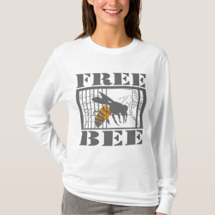 Camisetas libres de la abeja