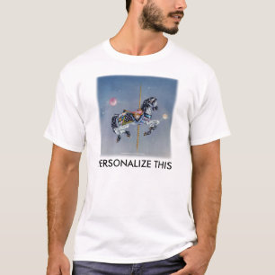 Camisetas ligeras para hombre - caballo gris del