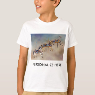 Camisetas ligeras para niños - Tres caballos de ca