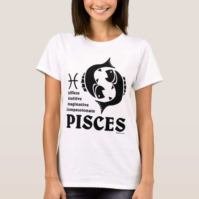Camisetas ligero de Piscis (Anverso)