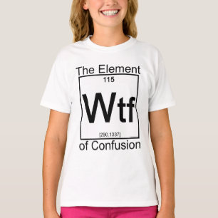 Camisetas ligero del elemento WTF