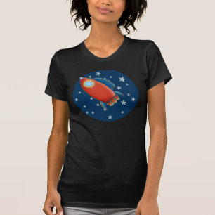 Camisetas lindas de las señoras de Rocket y de la