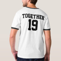 Camisetas lindas de los pares junto desde entonces