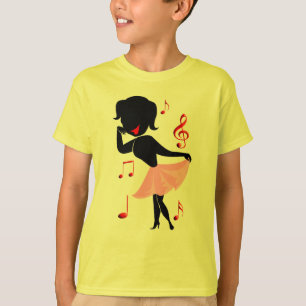 Camisetas lindas del desgaste de la danza