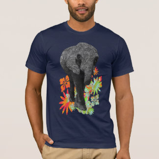 Camisetas lindas del elefante del hippy