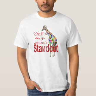 Camisetas lindas destacadas del giraffee