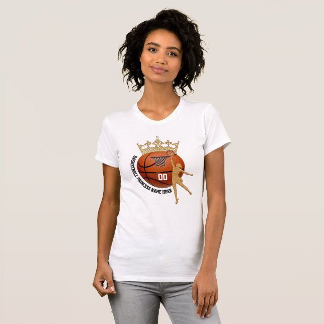 Camisetas lindo estupendo del baloncesto de las (Anverso completo)