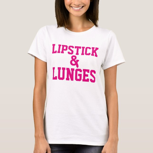 Camisetas LIPSTICK & LUNGES (Anverso)