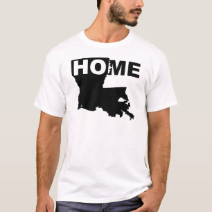 Camisetas Louisiana Hogar Lejos del Estado