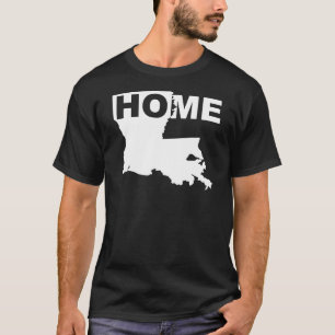 Camisetas Louisiana Hogar Lejos del Estado