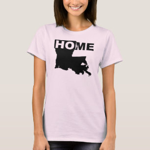 Camisetas Louisiana Hogar Lejos del Estado