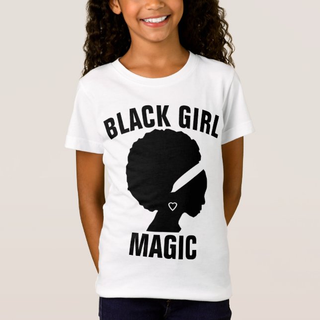 CAMISETAS MAGIC DE CHICA NEGRO (Anverso)