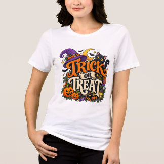 Camisetas mágicas de Halloween para mujeres 'Truco