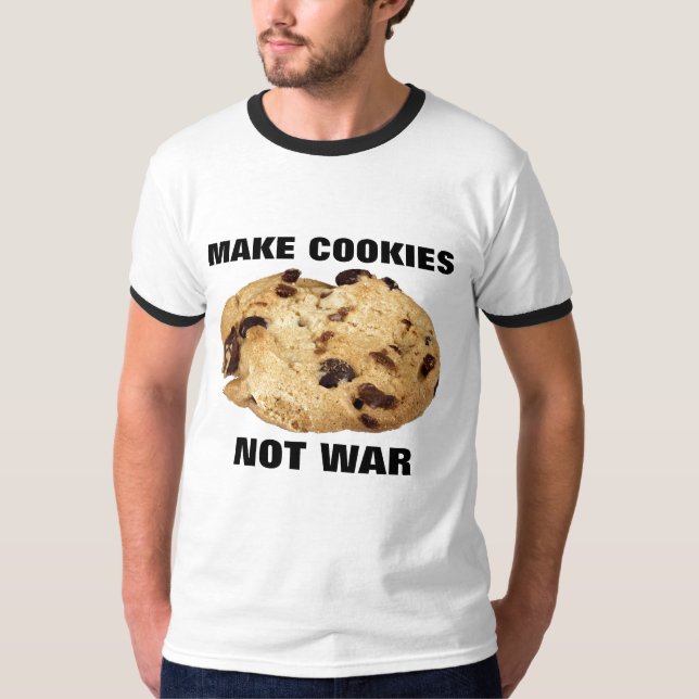 Camisetas MAKE COOKIES NOT WAR (Anverso)